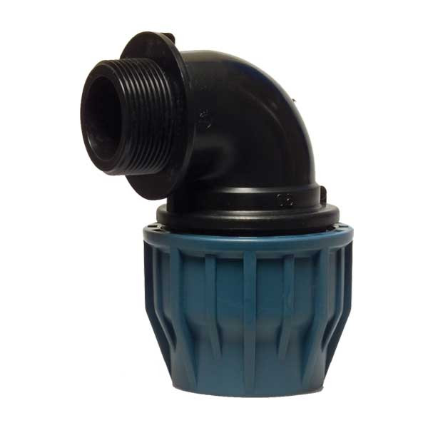 Cot compresiune 90 grade - FE 75 mm x 2 toli si 1/2 PN16