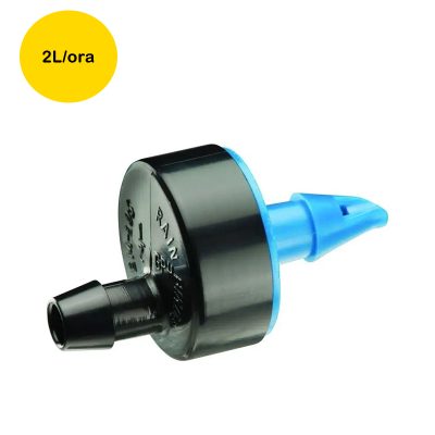 Duza picuratoare pentru irigatii, cu compensator de presiune 2l/H albastra