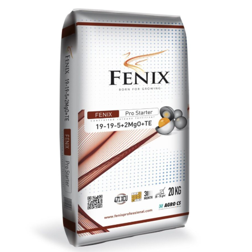Ingrasamant pentru gazon Fenix Pro Starter ( 19-19-5 + 2,5 MgO + TE ) - sac 20kg