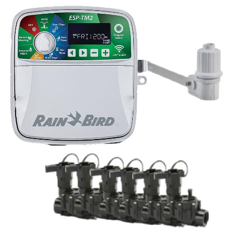 Kit Automatizare Irigatii 6 zone Exterior cu Senzor de ploaie