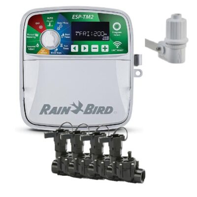 Kit Automatizare Irigatii 4 zone exterior cu senzor de ploaie